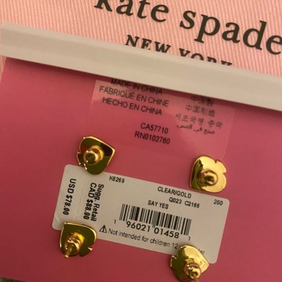 New Kate Spade ♠️ earring set - Picture 3 of 4